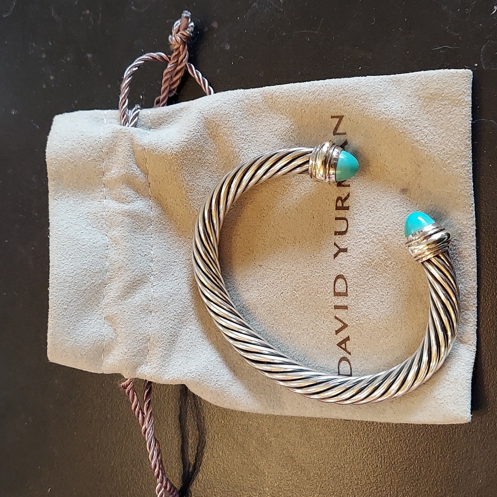 David Yurman medium cuff sterling silver and 14kt. PRICE IS FIRM